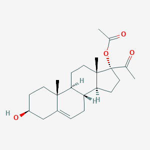 molecular formula C23H34O4 B131784 3-羟基-20-氧代-5-孕烯-17α-基醋酸酯 CAS No. 2381-45-5