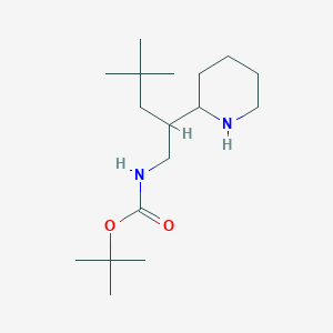 tert-butyl N-[4,4-dimethyl-2-(piperidin-2-yl)pentyl]carbamate