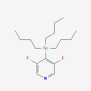 molecular formula C17H29F2NSn B1317846 3,5-二氟-4-(三丁基锡基)吡啶 CAS No. 765916-82-3