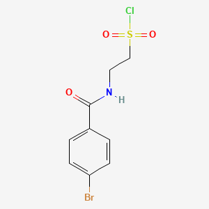 2-[(4-Bromophenyl)formamido]ethane-1-sulfonyl chloride