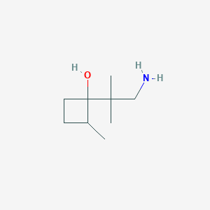 1-(1-Amino-2-methylpropan-2-yl)-2-methylcyclobutan-1-ol