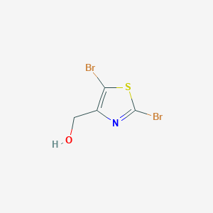 molecular formula C4H3Br2NOS B1317856 2,5-Dibromo-4-(hydroxymethyl)thiazole CAS No. 934236-32-5