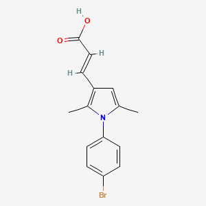 (2E)-3-[1-(4-bromophenyl)-2,5-dimethyl-1H-pyrrol-3-yl]acrylic acid