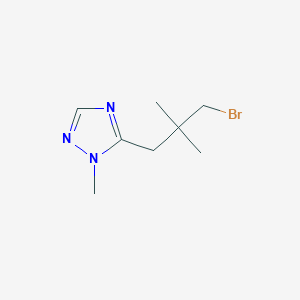 5-(3-bromo-2,2-dimethylpropyl)-1-methyl-1H-1,2,4-triazole