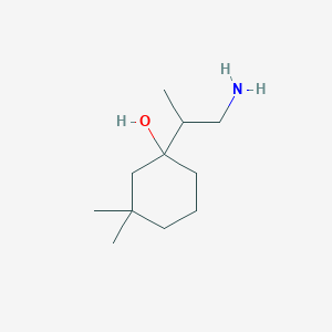 1-(1-Aminopropan-2-yl)-3,3-dimethylcyclohexan-1-ol