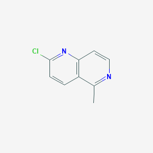 molecular formula C9H7ClN2 B131787 2-氯-5-甲基-1,6-萘啶 CAS No. 140692-93-9