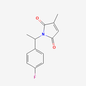 1-[1-(4-fluorophenyl)ethyl]-3-methyl-2,5-dihydro-1H-pyrrole-2,5-dione