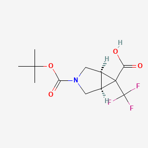 (1R,5S,6R)-3-[(tert-butoxy)carbonyl]-6-(trifluoromethyl)-3-azabicyclo[3.1.0]hexane-6-carboxylic acid