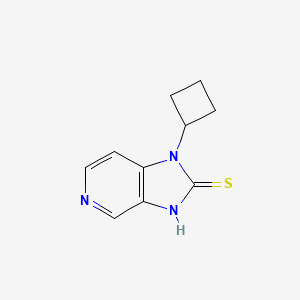 molecular formula C10H11N3S B13178837 1-Cyclobutyl-1H-imidazo[4,5-c]pyridine-2-thiol 