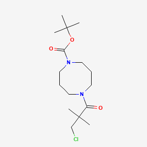 tert-Butyl 5-(3-chloro-2,2-dimethylpropanoyl)-1,5-diazocane-1-carboxylate