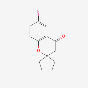 6-Fluoro-3,4-dihydrospiro[1-benzopyran-2,1'-cyclopentane]-4-one