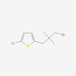 2-(3-Bromo-2,2-dimethylpropyl)-5-chlorothiophene