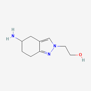 2-(5-Amino-4,5,6,7-tetrahydro-2H-indazol-2-YL)ethan-1-OL