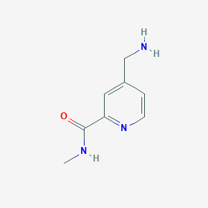 molecular formula C8H11N3O B13178871 4-(aminomethyl)-N-methylpyridine-2-carboxamide 