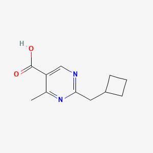 2-(Cyclobutylmethyl)-4-methylpyrimidine-5-carboxylic acid