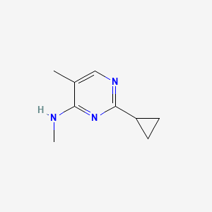 2-Cyclopropyl-N,5-dimethylpyrimidin-4-amine