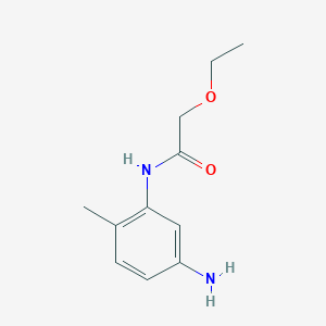 molecular formula C11H16N2O2 B1317901 N-(5-氨基-2-甲基苯基)-2-乙氧基乙酰胺 CAS No. 953902-93-7