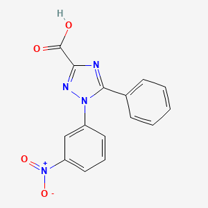 1-(3-Nitrophenyl)-5-phenyl-1,2,4-triazole-3-carboxylic acid