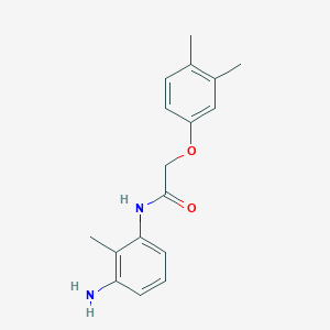 molecular formula C17H20N2O2 B1317907 N-(3-氨基-2-甲基苯基)-2-(3,4-二甲基苯氧基)乙酰胺 CAS No. 953909-00-7
