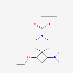 Tert-butyl 1-amino-3-ethoxy-7-azaspiro[3.5]nonane-7-carboxylate