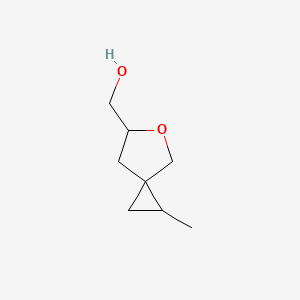 molecular formula C8H14O2 B13179246 {1-Methyl-5-oxaspiro[2.4]heptan-6-yl}methanol 