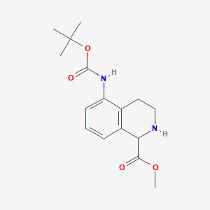 Methyl 5-{[(tert-butoxy)carbonyl]amino}-1,2,3,4-tetrahydroisoquinoline-1-carboxylate