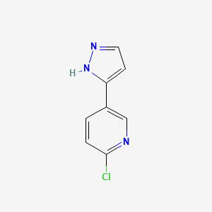 2-Chloro-5-(1H-pyrazol-3-yl)pyridine