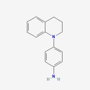 molecular formula C15H16N2 B1317931 4-[3,4-二氢-1(2H)-喹啉基]苯胺 CAS No. 861038-20-2