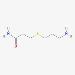 3-[(3-Aminopropyl)sulfanyl]propanamide