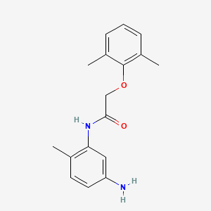 molecular formula C17H20N2O2 B1317932 N-(5-氨基-2-甲基苯基)-2-(2,6-二甲基苯氧基)乙酰胺 CAS No. 953716-60-4