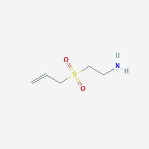 molecular formula C5H11NO2S B13179375 3-(2-Aminoethanesulfonyl)prop-1-ene 