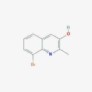 molecular formula C10H8BrNO B13179400 8-Bromo-2-methylquinolin-3-ol 