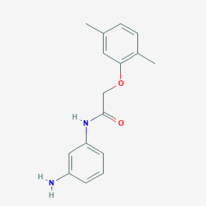 molecular formula C16H18N2O2 B1317953 N-(3-氨基苯基)-2-(2,5-二甲基苯氧基)乙酰胺 CAS No. 953716-12-6