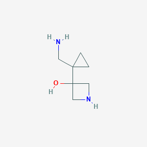 3-[1-(Aminomethyl)cyclopropyl]azetidin-3-ol