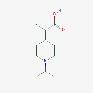 2-[1-(Propan-2-yl)piperidin-4-yl]propanoic acid