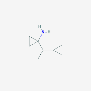 1-(1-Cyclopropylethyl)cyclopropan-1-amine