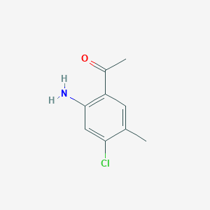 1-(2-Amino-4-chloro-5-methylphenyl)ethan-1-one