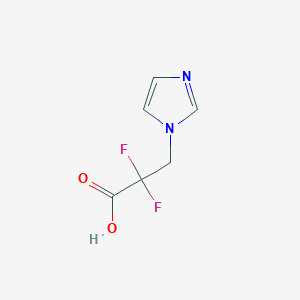 2,2-Difluoro-3-(1H-imidazol-1-yl)propanoic acid