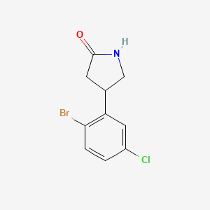 4-(2-Bromo-5-chlorophenyl)pyrrolidin-2-one