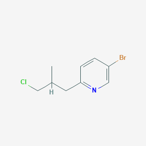 5-Bromo-2-(3-chloro-2-methylpropyl)pyridine