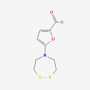 5-(1,2,5-Dithiazepan-5-yl)furan-2-carbaldehyde