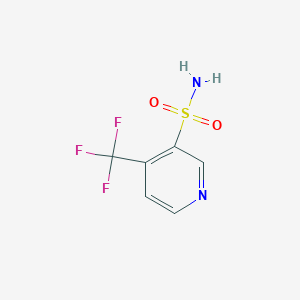 molecular formula C6H5F3N2O2S B13179719 4-(Trifluoromethyl)pyridine-3-sulfonamide 