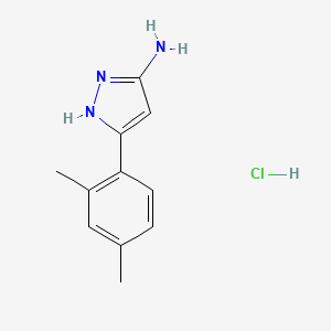 B1317989 5-(2,4-Dimethyl-phenyl)-2H-pyrazol-3-ylamine hydrochloride CAS No. 850869-66-8