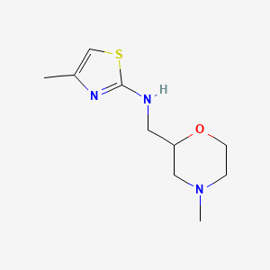 4-methyl-N-[(4-methylmorpholin-2-yl)methyl]-1,3-thiazol-2-amine