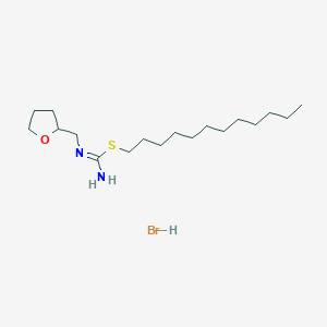 N'-(Oxolan-2-ylmethyl)(dodecylsulfanyl)methanimidamide hydrobromide