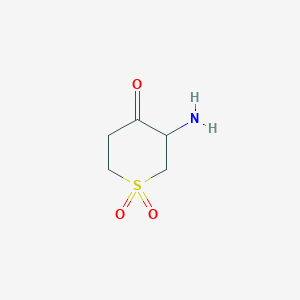 3-Amino-1lambda6-thiane-1,1,4-trione