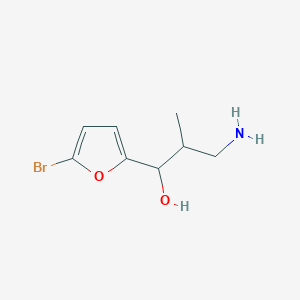 3-Amino-1-(5-bromofuran-2-yl)-2-methylpropan-1-ol