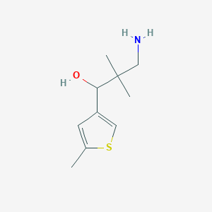 3-Amino-2,2-dimethyl-1-(5-methylthiophen-3-yl)propan-1-ol