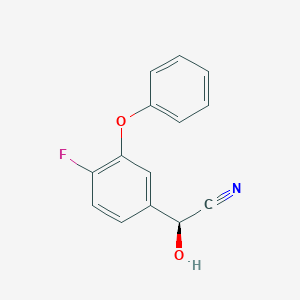 molecular formula C14H10FNO2 B131801 (S)-4-氟-3-苯氧基苯甲醛-氰醇 CAS No. 81496-30-2