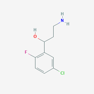 3-Amino-1-(5-chloro-2-fluorophenyl)propan-1-ol